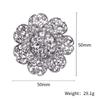 Fashion Women Large Brooches Lady Flower Rhinestones Crystal Wedding Brooch Pin Jewelry Accessories Girl 'S Gift
