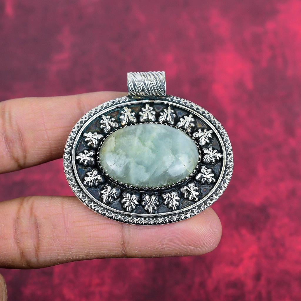 Подвеска с аквамарином, ювелирные изделия из цельного серебра 925 пробы с драгоценными камнями, подвеска ручной работы, на День благодарения