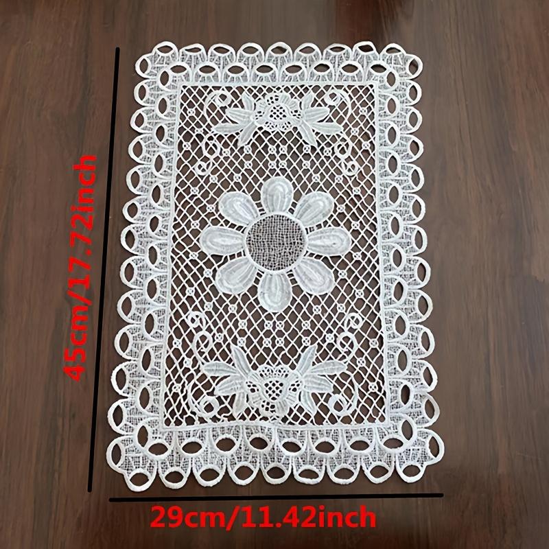 Классическая кружевная вышивка скатерть коврик для чайного столика чехол для тумбы под телевизор спальня кабинет гостиная украшение для дома