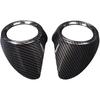 TOYCIDFG Car Rear Air Conditioner Vent Outlet Frame Cover Trim for Alfa Romeo Stelvio 2017-2020, Carbon Fiber Style Car Decoration Accessories