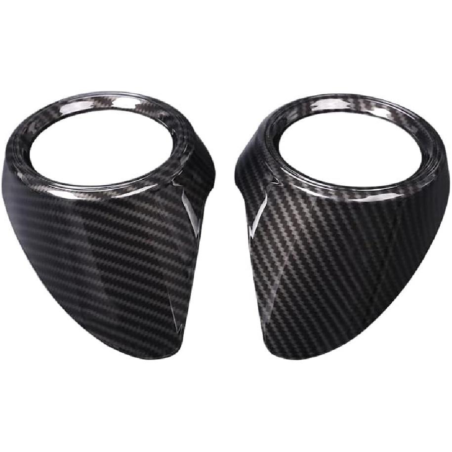 TOYCIDFG Car Rear Air Conditioner Vent Outlet Frame Cover Trim for Alfa Romeo Stelvio 2017-2020, Carbon Fiber Style Car Decoration Accessories