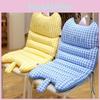 Office Cozy And Study Seat Pad With Bubble Checkered Pattern Plush Gift Toy