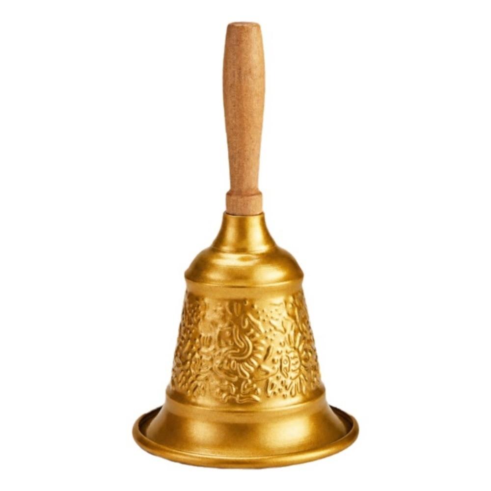 Creative Tabletop Metal Hand Bell Manual Operation Christmas Hand Bell Holiday Decoration