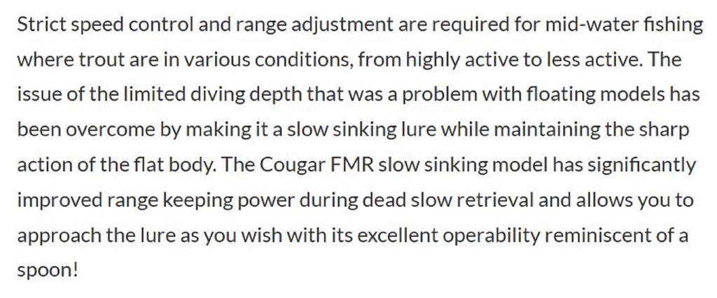 Valkein Kuga FMR SS 30mm 2.8 grams Sinking Lure C236 (2767)
