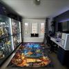 1PC Custom Name Magical Night City Theme Floor Mat Ideal for Living Room, Game Rooms, Office, Bedroom,Floor Mat Playful Design