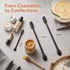 3pcs Long Handle Silicone Spatula Set Double Head Spatula  Beauty Product Scraping