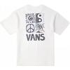 Vans Футболка унисекс с принтом Fun Letter, дышащая, удобная, повседневная, с круглым вырезом и коротким рукавом, белая VN000GTPWHT