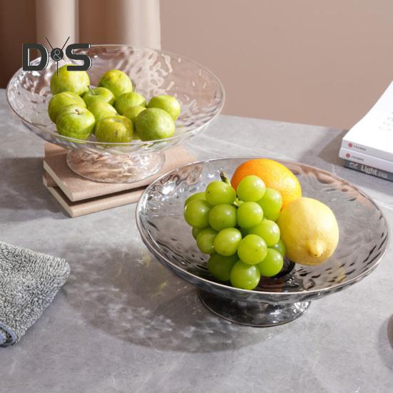 Прозрачная тарелка для фруктов, сливной поддон со съемным дренажным основанием, большая вместительная кастрюля для конфет, сливное блюдо для овощей, кухонные аксессуары