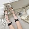 Soft Lolita Socks Crystal Silk Long Socks Comfortable Polka Dot Sock  Girls