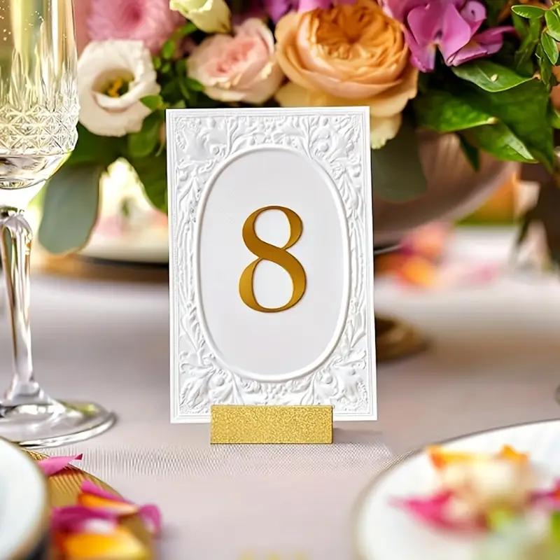 6PC Golden Silver Party Supplies Event Seating Solution Weddings Place Card Holders Stylish 2 Colors