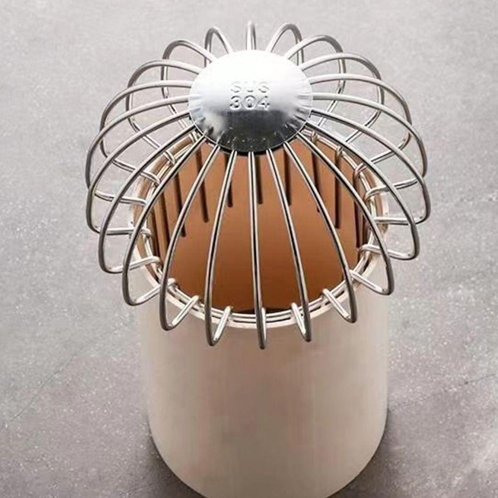 Round Balcony Drainage Cover Stainless Steel Rain Pipe Cap Drainage Plumbing Fitting