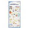 Kamio Japan Персонажи Sanrio Пушистые наклейки для скетчинга Синие 284630