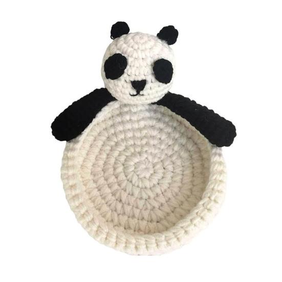 Duck Panda Crochet Coaster Heat-resistant Kitchen Handmade Countertop Table Protection Non-slip Mug Coffee Tea