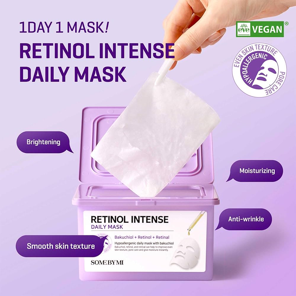 SOME BY MI Retinol Intense Daily Mask 30ea + RANDOM GIFT