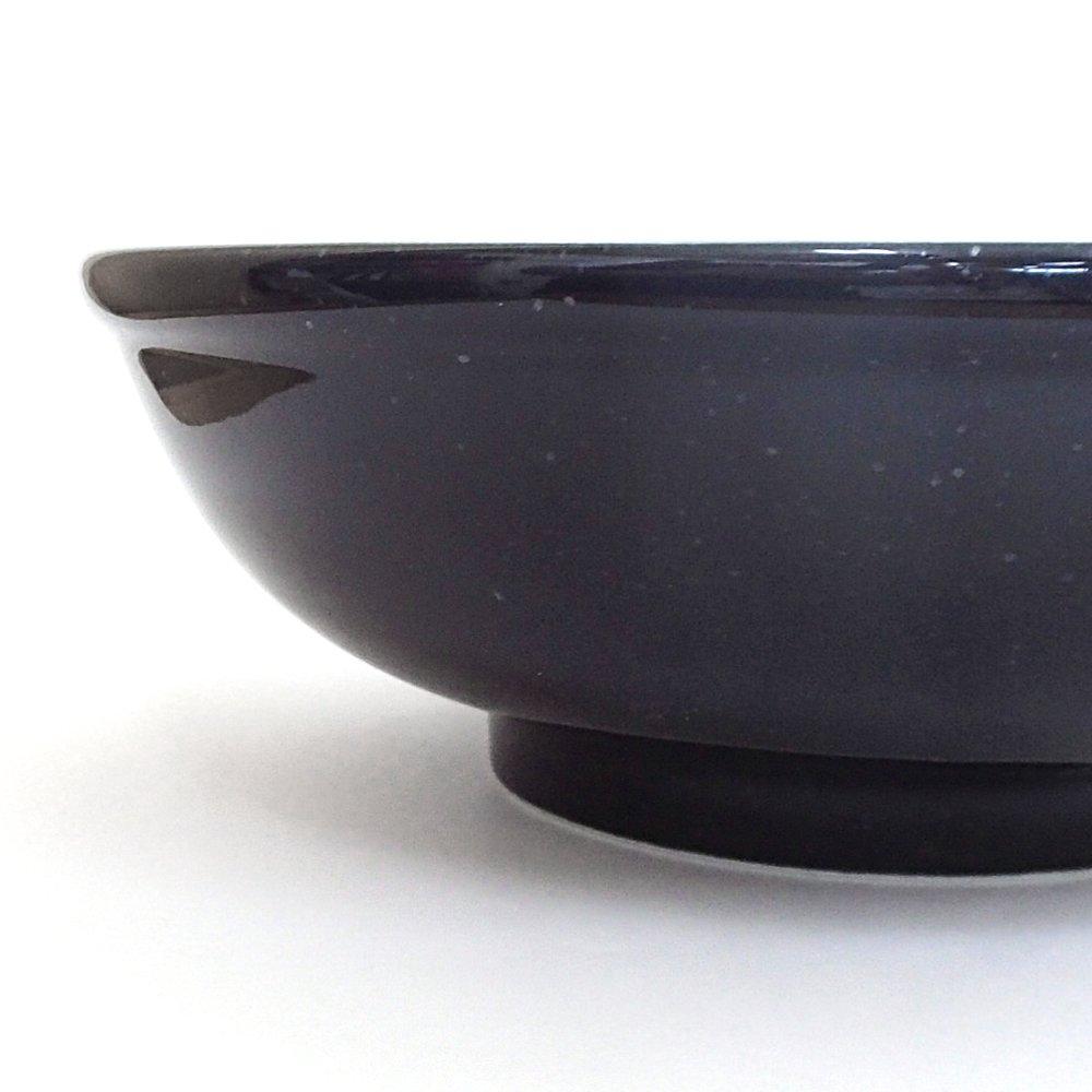 Extra-large Ramen Bowl, 25cm, 8.0cm, Tama-taka-don, Black, New Chinese Style, Minoyaki
