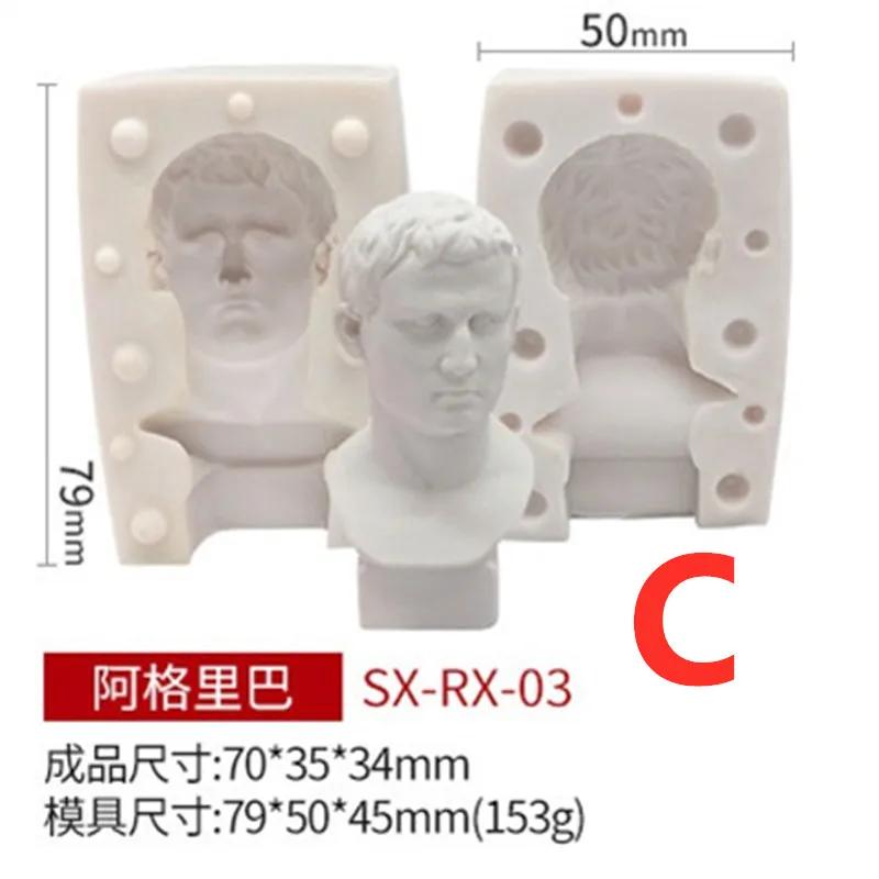Формы для домашнего декора Гипсовая форма для портрета Ароматизированная свеча Форма для мыла ручной работы Силиконовые формы для свечей Аксессуары Инструменты