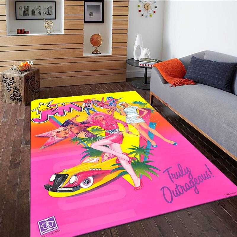 Jem Anime Characters Carpet, Kitchen Rugs, Yoga Mat, Non-Slip Mats, Rug for Bathroom, Living Room bedroom, Camping Rugs Christmas Gift