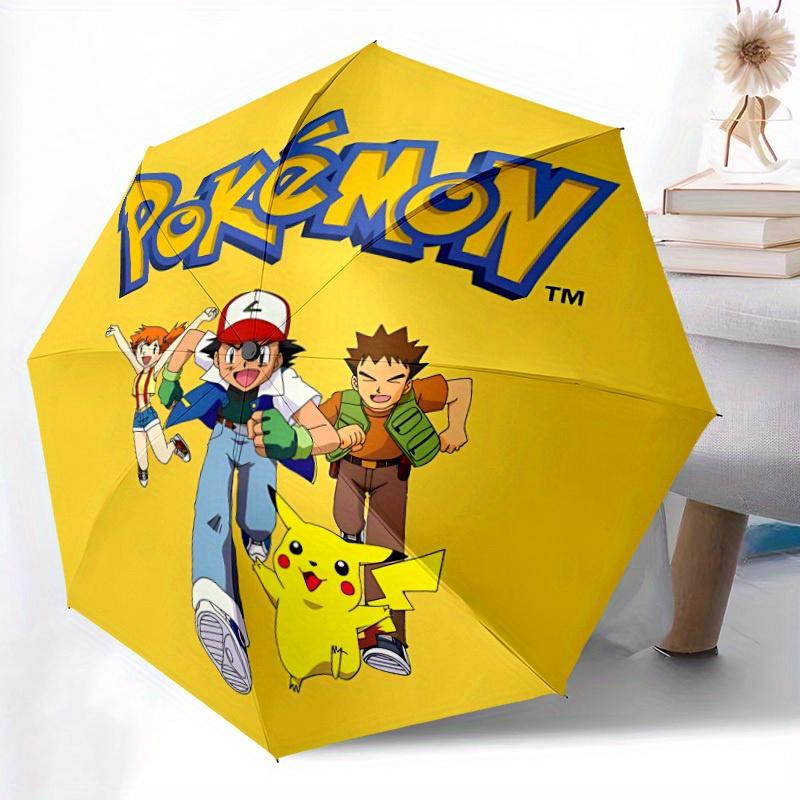 1 шт. Ветрозащитный автоматический зонт с персонажами Pokemon, легкий, для женщин/мужчин, идеальный рождественский подарок a0811219