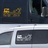 One Life Live It Car Sticker Van Camper Decor Decal Vinyl Vanlife Decoration For Truck Camper RV Caravan Body Auto Accessories