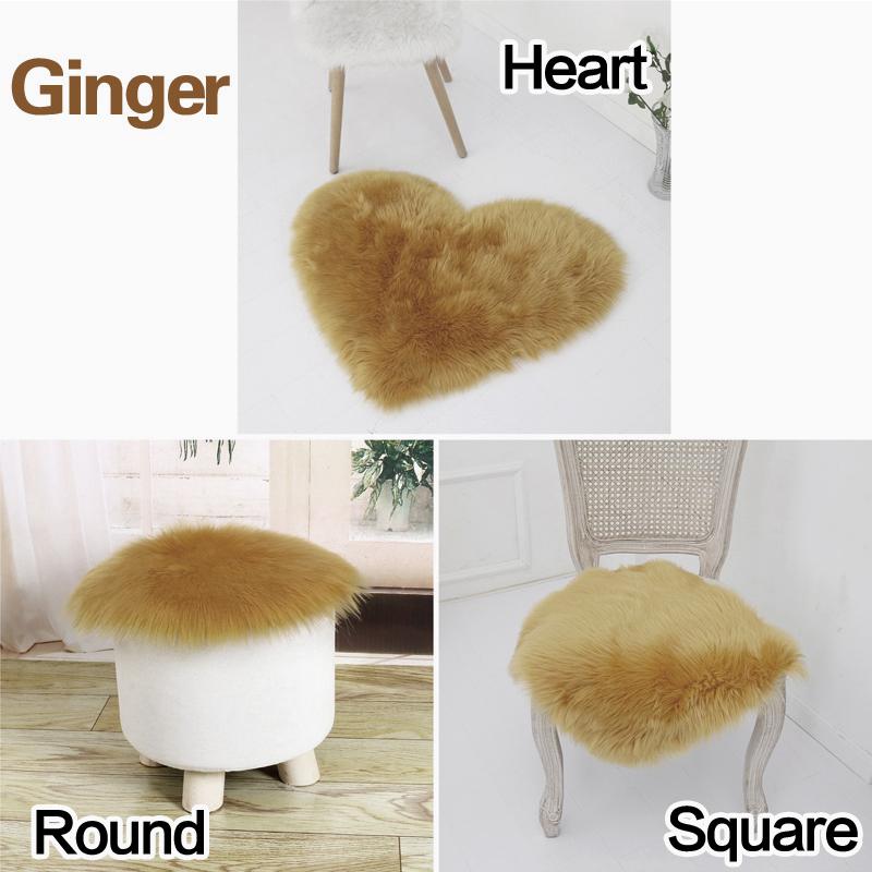 30 СМ Волосатый Шерстяной Ковер Подушка Для Сиденья Многообразные Коврики Из Искусственного Меха Полигональные Ковры Для Спальни Гостиной Пол Маленький Мохнатый Мягкий Шелковистый Плюшевый Ковер Дома