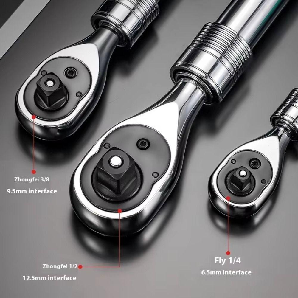 Drive Rotating Socket Wrench 72 Teeth Universal Wrench Retractable Ratchet Wrench Hand Tool