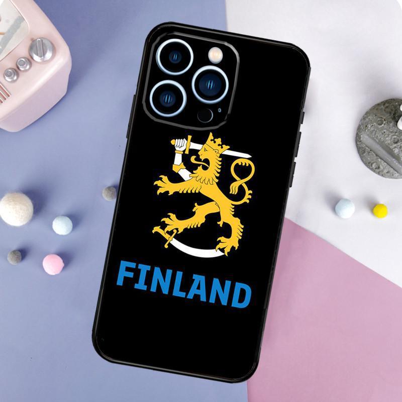 Чехол для мобильного телефона iPhone14 Plus, чехол для мобильного телефона с финским флагом, окрашенный в цвет анти-падения для руки, устойчивой к падению