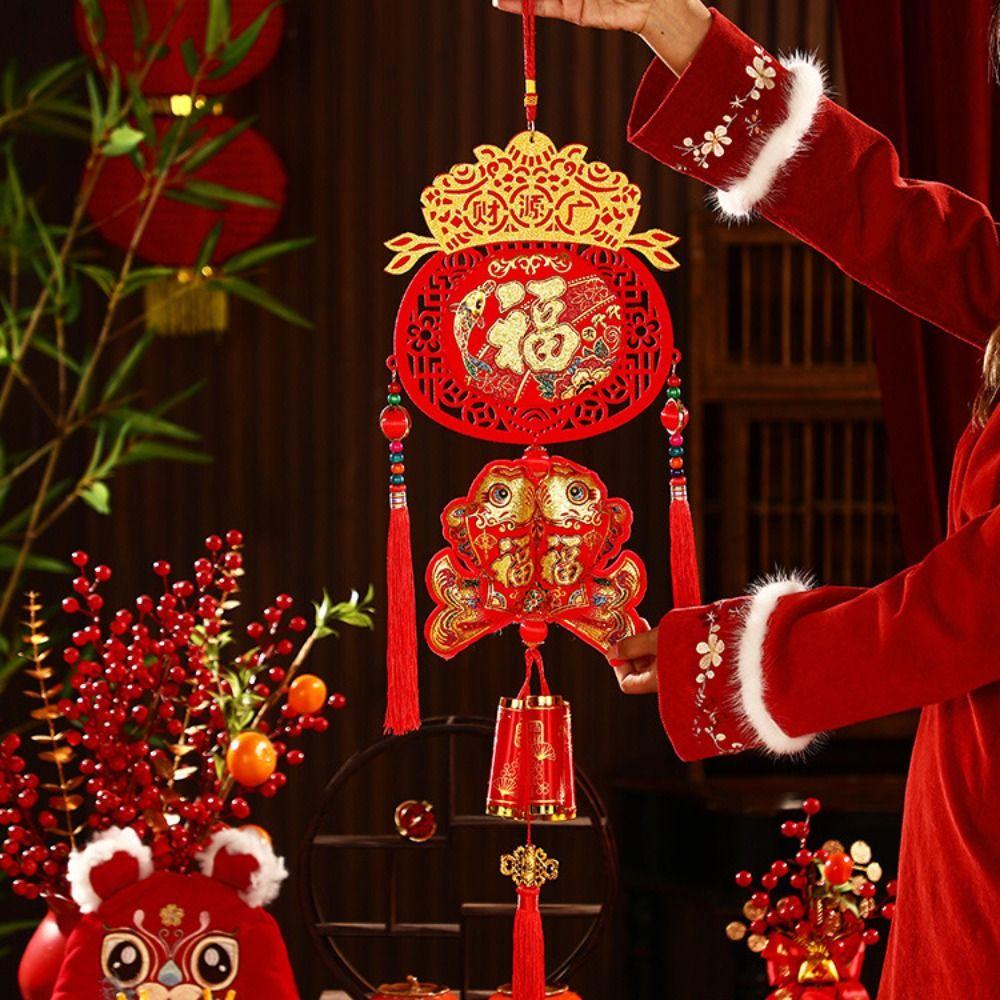 Hanging Lucky Bag Pendant Chinese New Year Spring Festival Ornament Home Decor