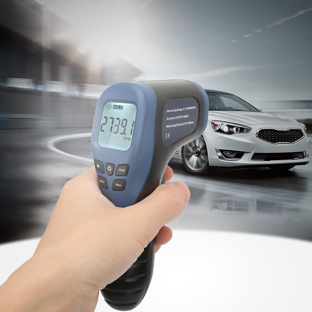 TL900 Automotive Non Contact Digital RPM Tachometer Speed Gauge Tester (Battery Not Included)