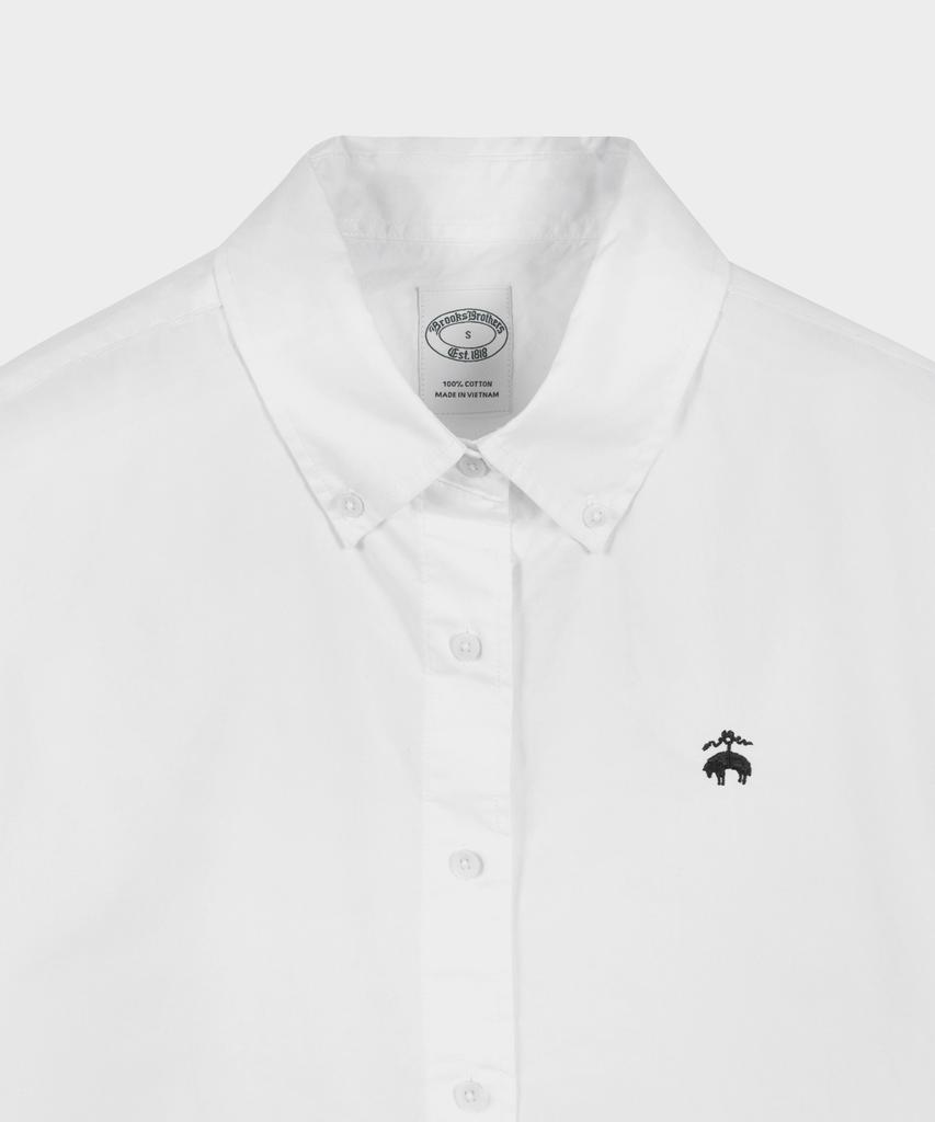 BROOKS BROTHERS [Женская] Хлопковая свободная рубашка (белый) (Bbthwbf301)