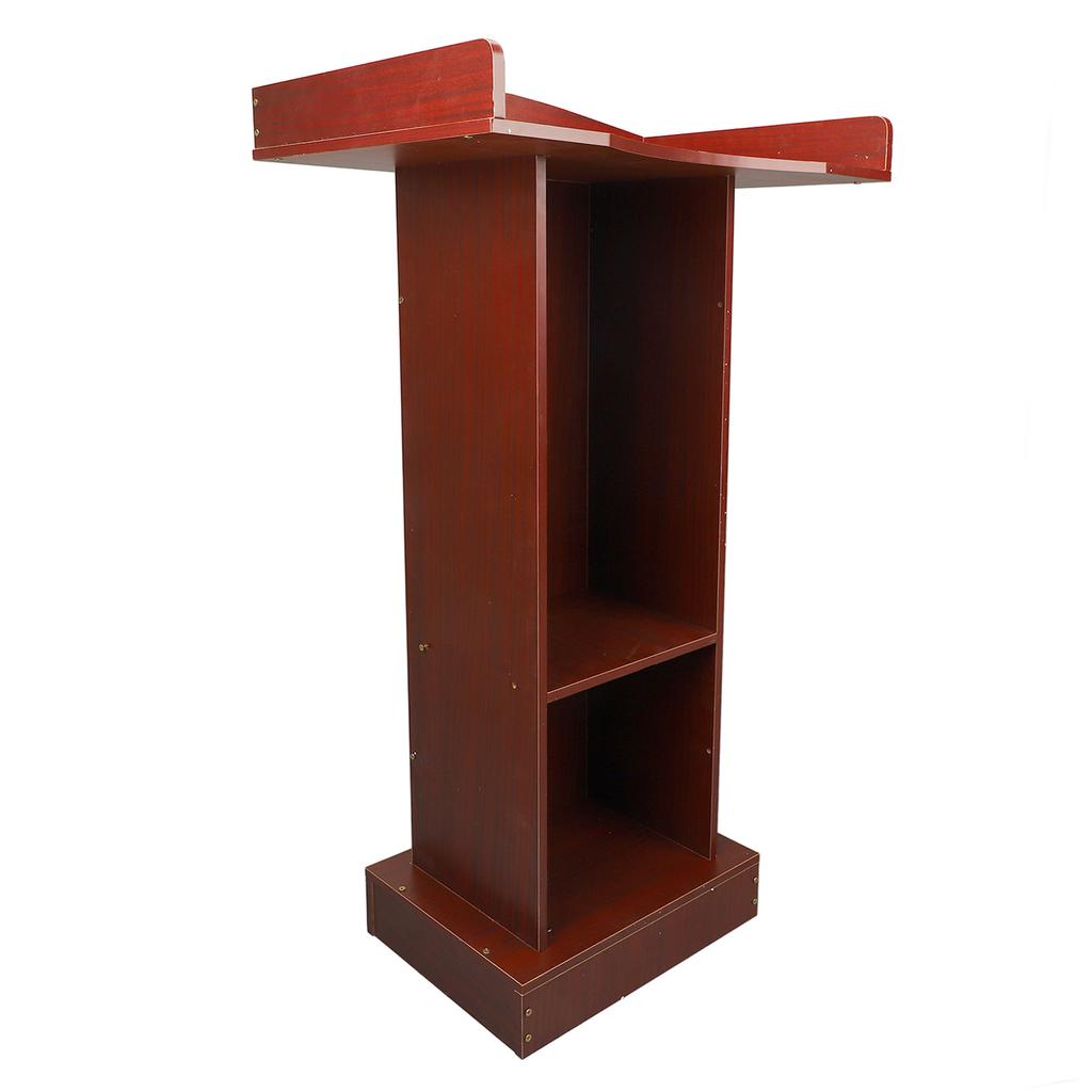 Подиумная стойка красного сандалового цвета, современный минималистский устойчивый кафедральный стол для конференц-зала