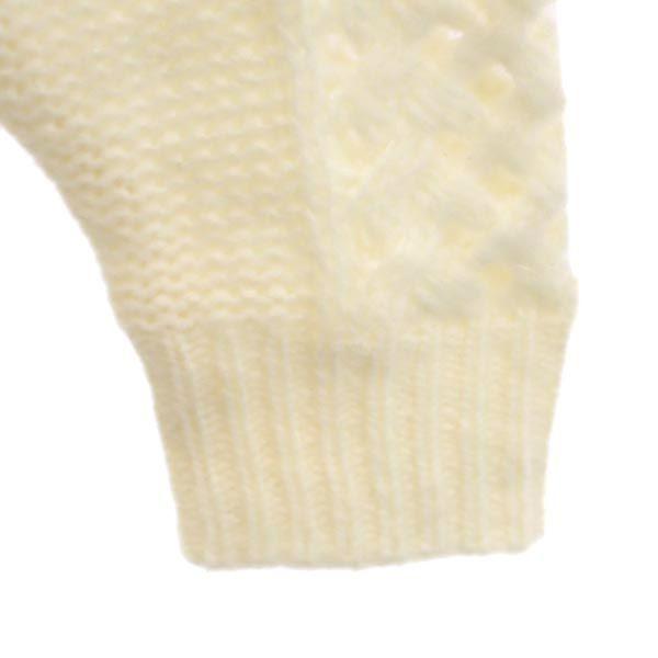 Diesel Неношеный трикотаж с длинным рукавом из смеси альпаки S белый свитер Женский Б/у