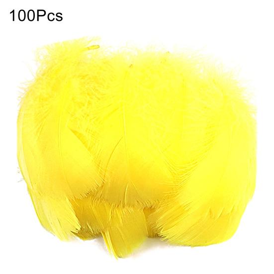 100Pcs Interesting Feathers Environmentally Friendly Improve Hands-on Ability Natural Plumes