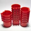 20pcs Hanging Chickens Rabbit Feeders With Hook Plastic Poultry Coop Feeder Water Drinker Feeders Feeder Cage Cups Watering