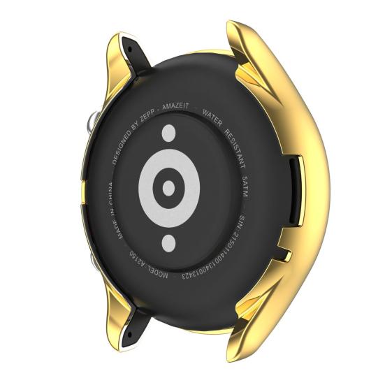 Watch Case Anti-fall Electroplating TPU Smart Watch Full Screen Protector Cover for Amazfit GTR 3/GTR 3 Pro
