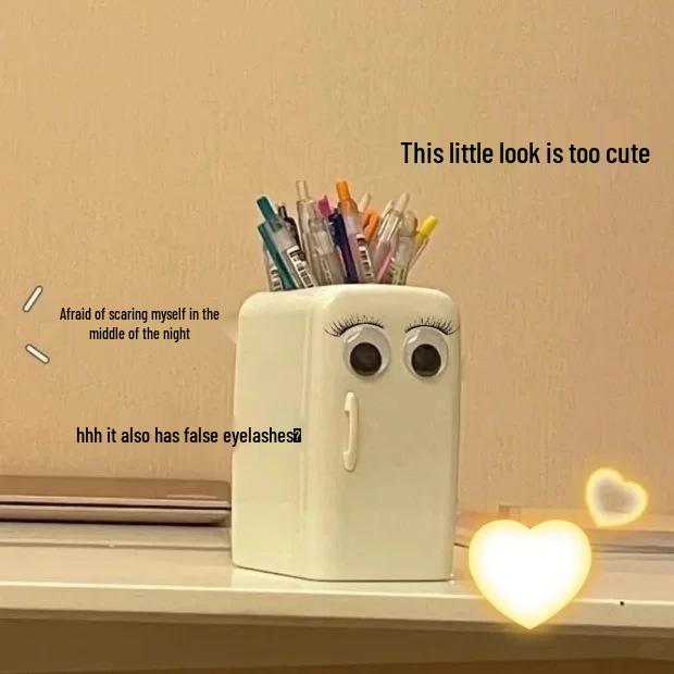 Скидка для новичков: Креативный мини-холодильник-подставка для ручек для студентов - Милый и забавный настольный органайзер