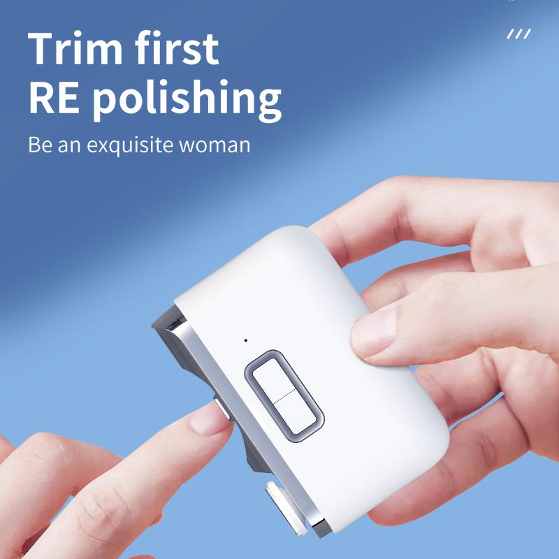 Mini Nail Clipper LED Light USB Rechargeable Electric Nail Trimmer Toenail Clippers Sturdy