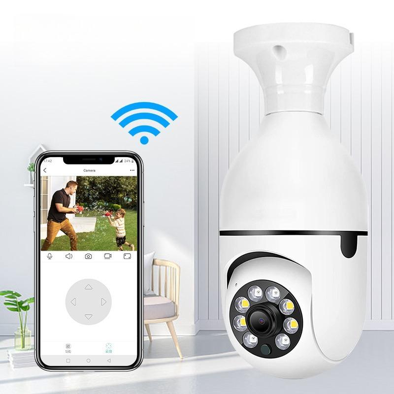 A6 Light Bulb Camera HD Wireless WiFi Night Vision Security Camera Motion Detection Baby Monitor