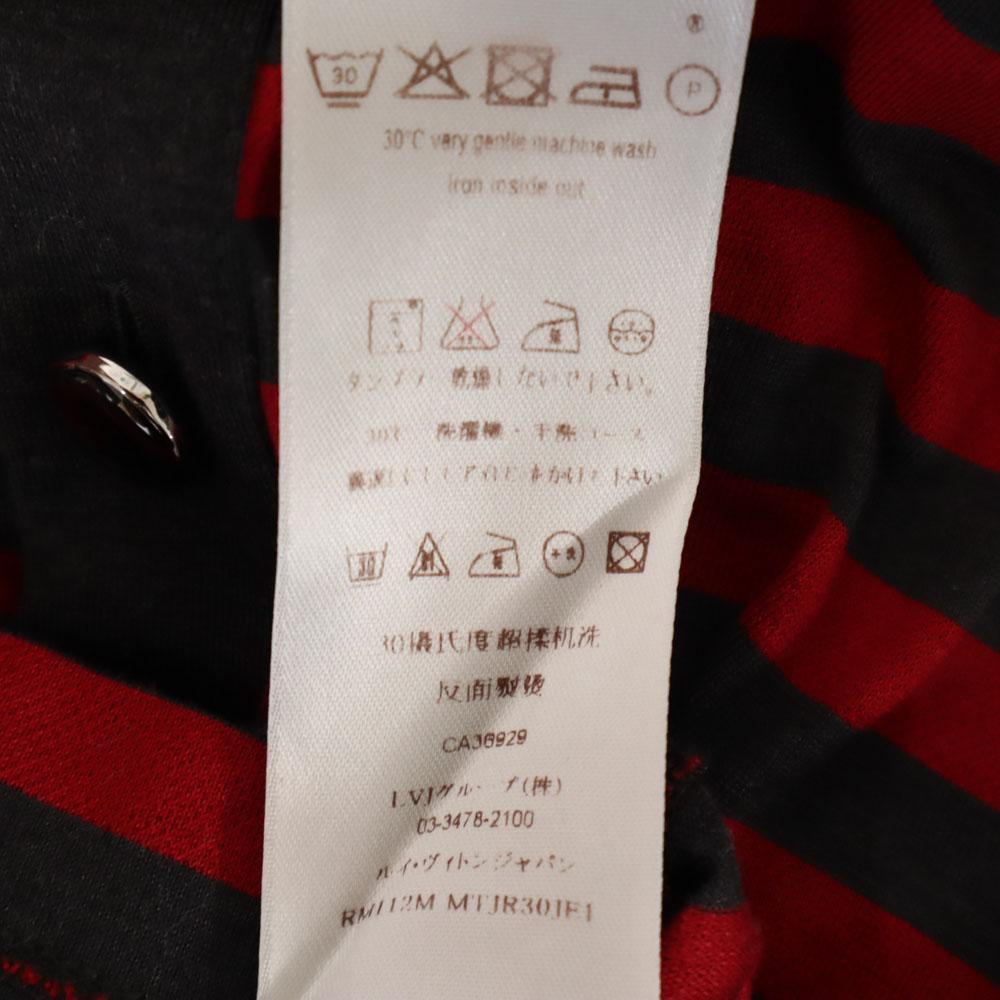 Louis Vuitton Border Pattern Short Sleeve Polo Shirt S Men's Used