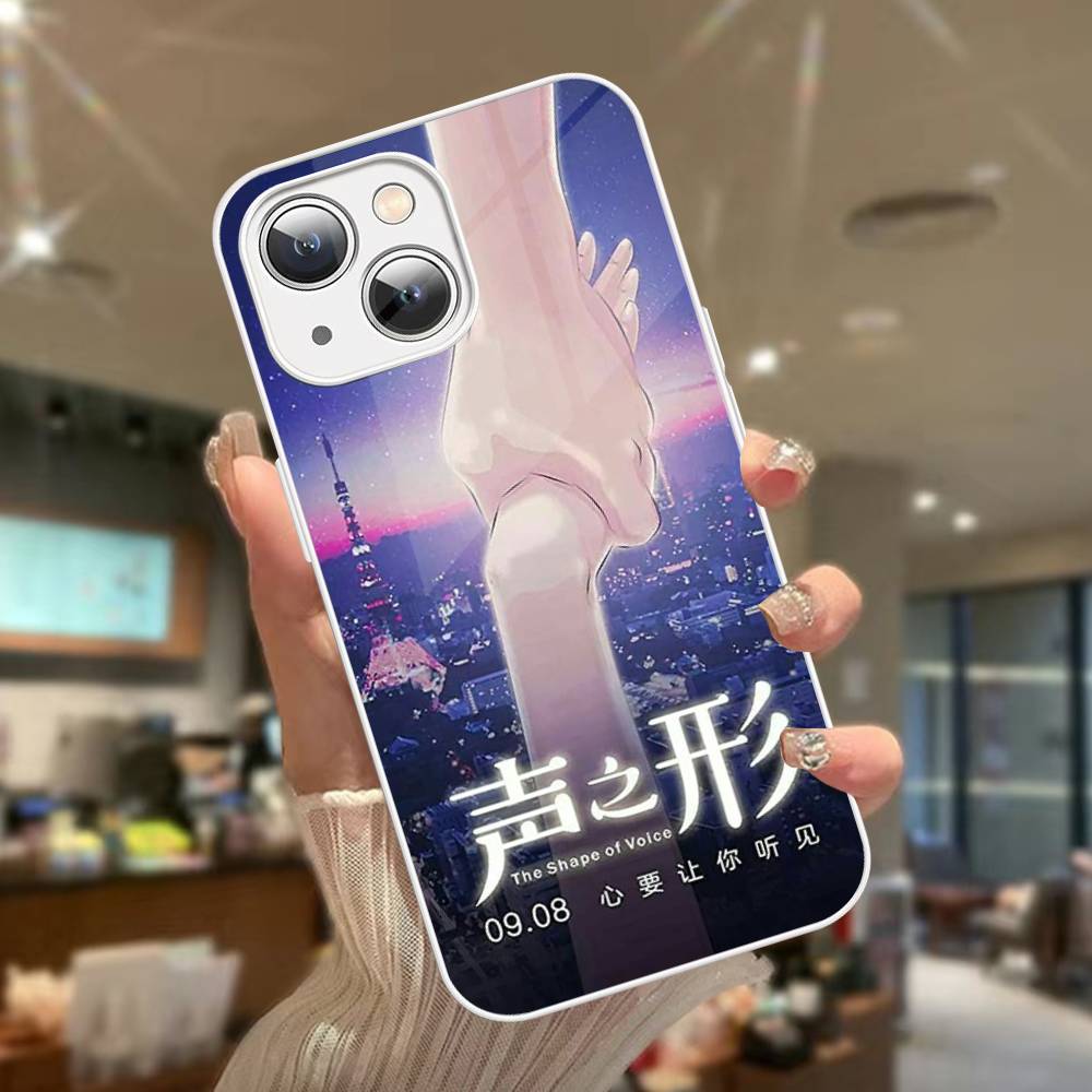 Аниме Голос Сердца Закаленное Стекло Для Iphone 14 13 12 11 Pro Mini XS MAX 14Plus X XS XR Чехлы