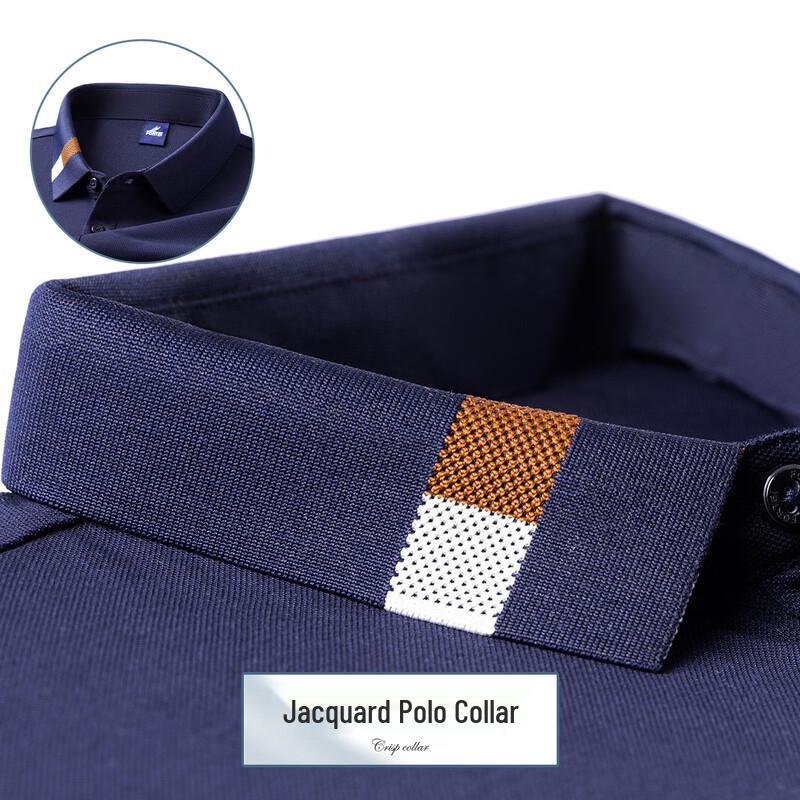 FORTEI Silk & Honeycomb Pique Cotton Men's Polo Shirt
