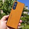 Чехол для Sony Xperia 1 VI 10VI 5 V Роскошный матовый кожаный задний чехол для телефона для Xperia 1V 5 IV 10V Силиконовый чехол Ударопрочный бампер