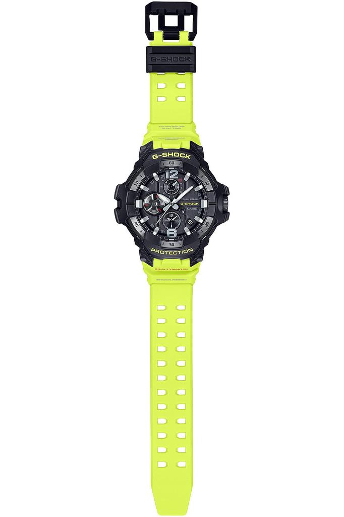 Часы оснащены прочными экологически чистыми материалами. Желтый [Casio] G-Shock []GRAVITYMASTER Bluetooth, Solar, GR-B300RY-1A9JF Мужские