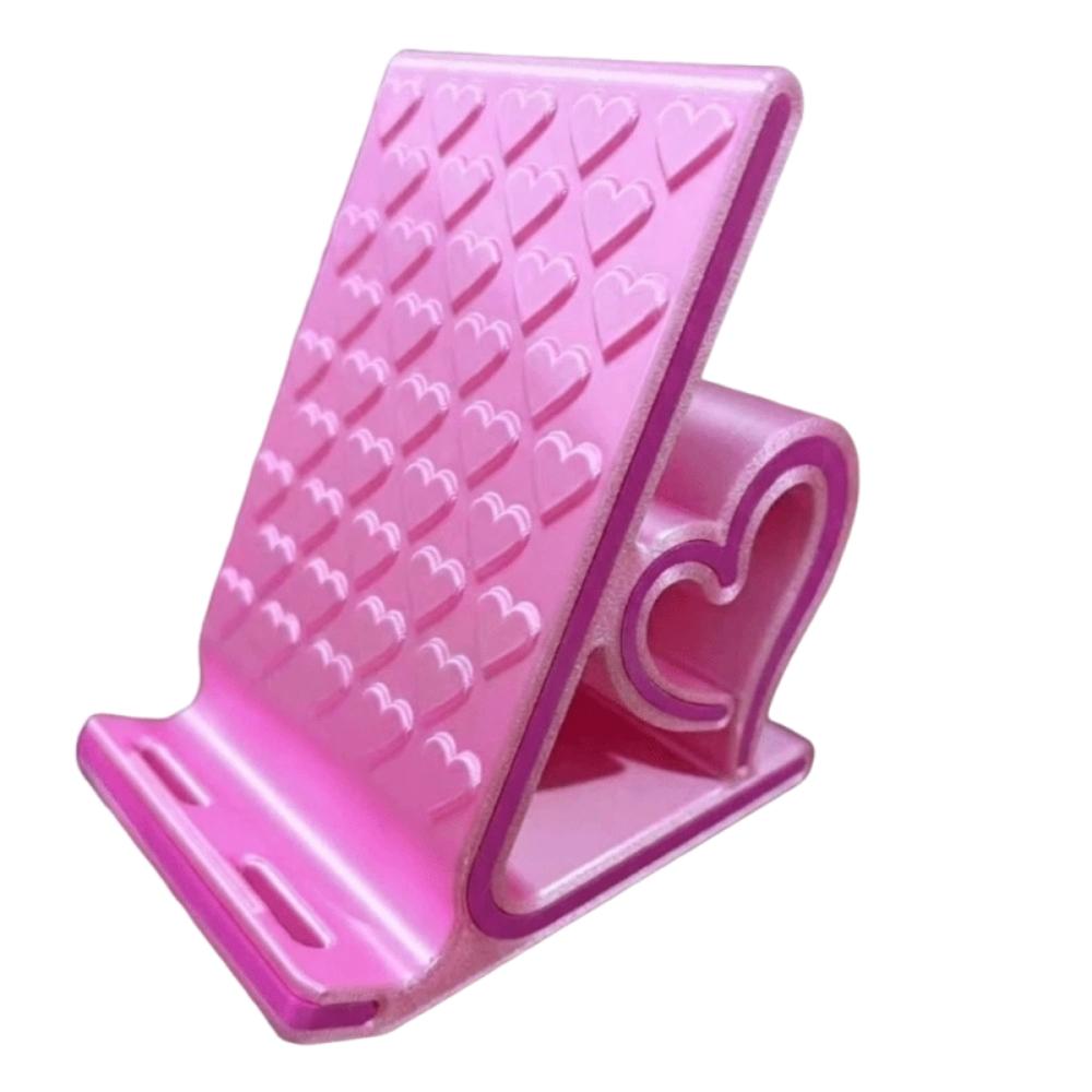 Anti-slip Heart-shaped Phone Stand 3D Printed Smartphones Support Bracket Tabletop Organizer