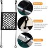Motorcycle Cargo Net High Elastic Double Layer Motorcycle Net for Helmet Storage Bungee Cargo Net with Hooks Luggage Net