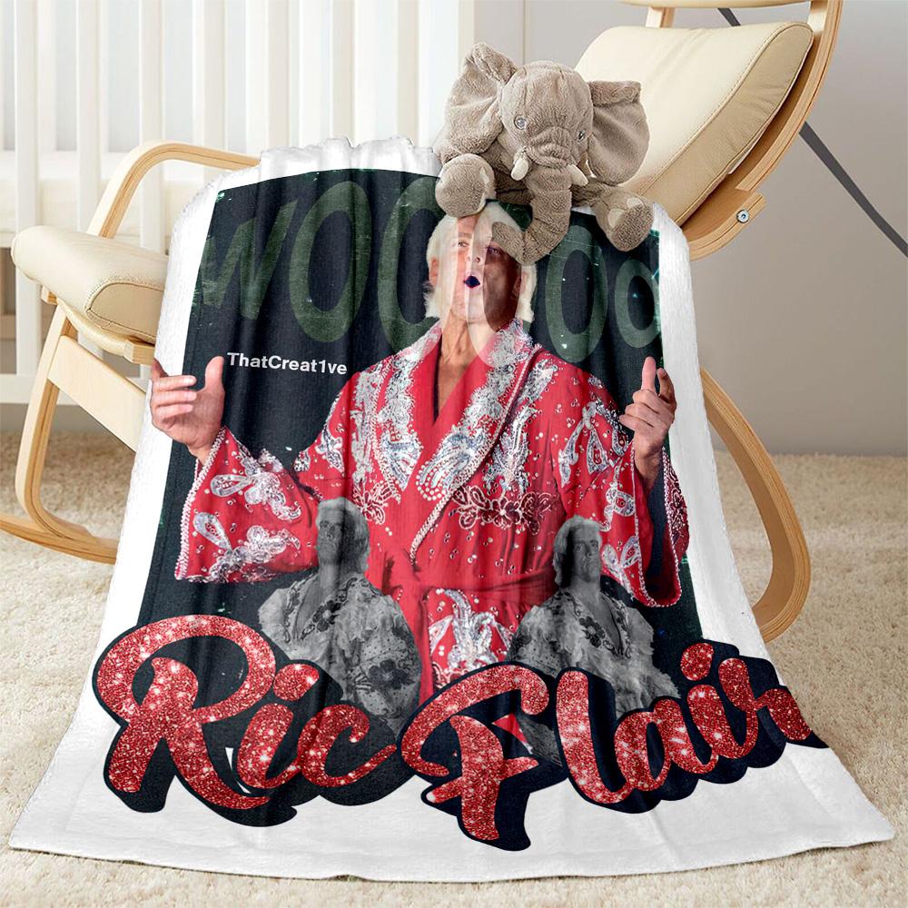 Ric Flair2 Blankets are suitable for living rooms,making them an ideal choice for outdoor travel and gifts.