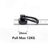 Strong Black Heavy Duty Neodymium Magnetic Hooks with Carabiner for Gym Bag Hanging Locker Storage Outdoor Activity Use