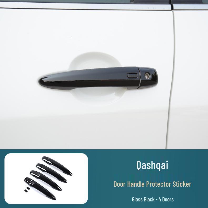 Наклейки на накладки ручек дверей Qashqai - Защита от царапин и Декоративные Аксессуары
