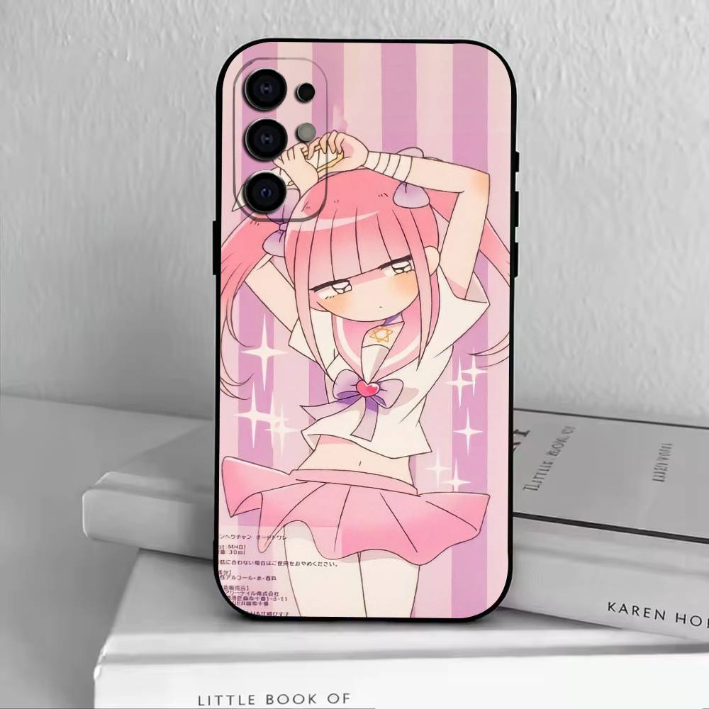 Мем Menhera-chan Чехол для телефона для Samsung S25, S24, S21, S22, S23, S30, Ultra, S20, Plus, Fe, Lite, Note, 10, Черный чехол