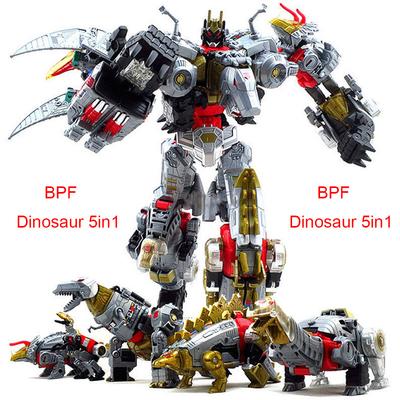 Игрушки-трансформеры Динозавры Dinoking Комбинация Деформация Grimlock Swoop Sludge Slag Snarl Модель Робот В НАЛИЧИИ BPF 5-в-1 G1 Игра Развлекательные Безопасные