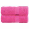 VidaXL Premium Washcloths SOLUND 2 Pieces Pink 30 X 30 Cm 600 G/m² 137515